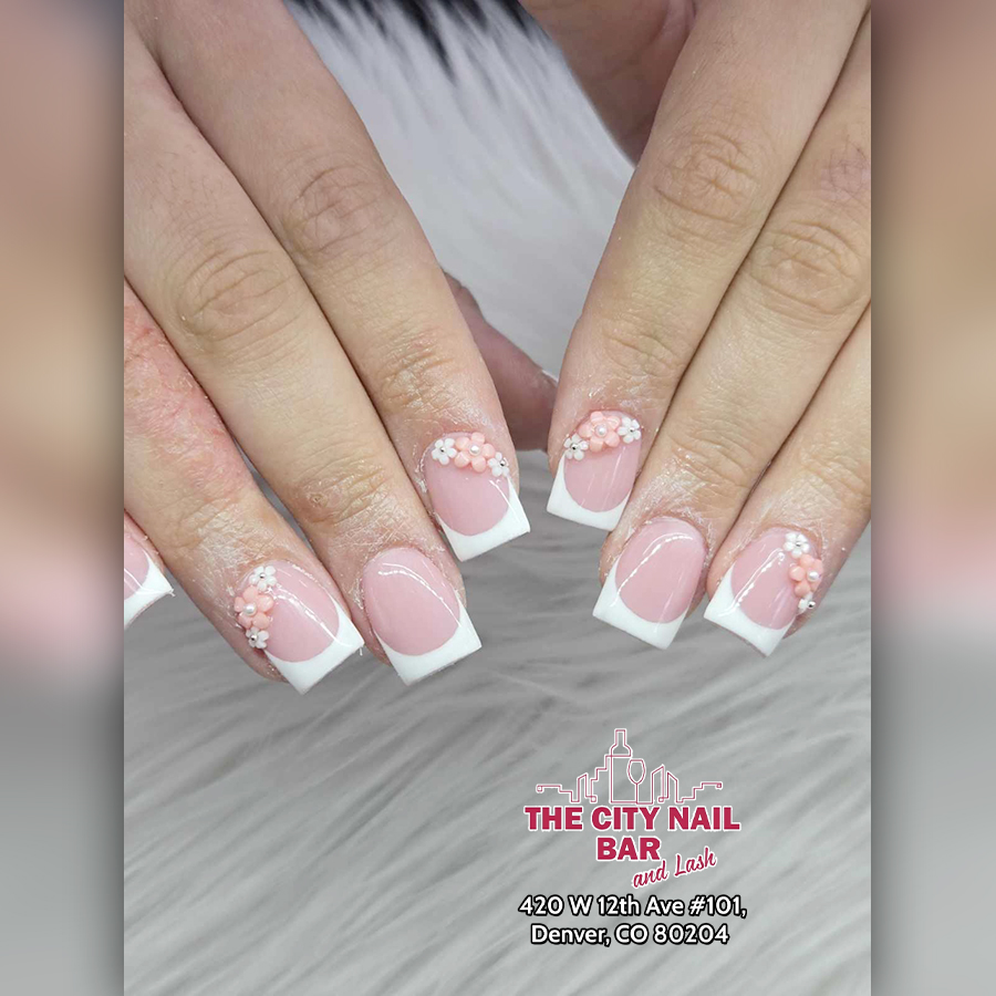 Nail set photographed at The City Nail Bar and Lash