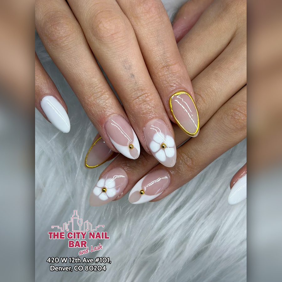 Nail set photographed at The City Nail Bar and Lash