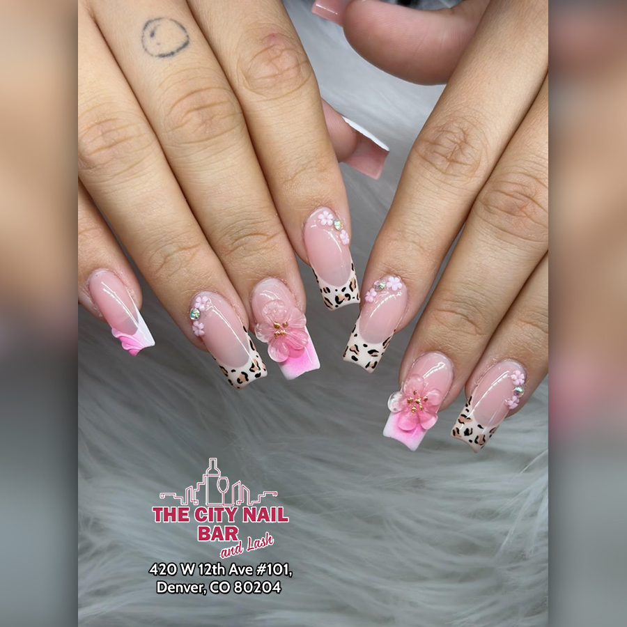 Nail set photographed at The City Nail Bar and Lash