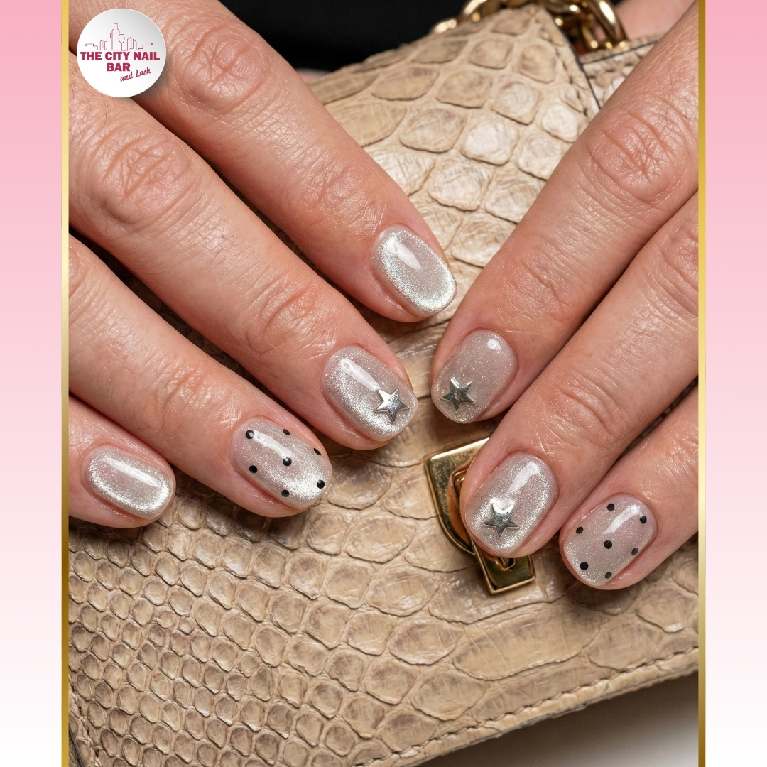 Nail set photographed at The City Nail Bar and Lash